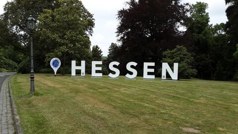 Die "HESSEN-Buchstaben" in Kronberg