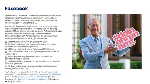 Facebook-Post vom 07. Mai 2022