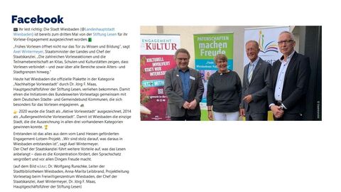 Facebook-Post vom 10. Mai 2022