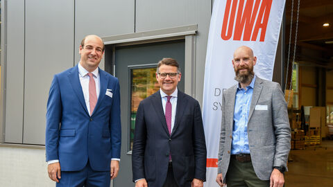Ministerpräsident Boris Rhein besucht den Gewerbepark Hüttenwerk in Michelstadt
