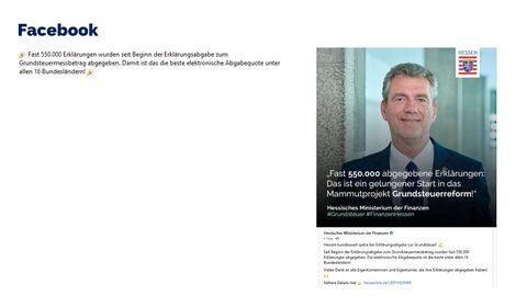 Facebook-Post vom 01. September 2022