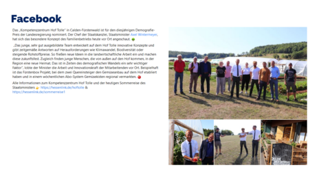 Facebook Post vom 23.08.2022