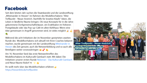 Facebook-Post von Samstag, 26. November 2022 um 16:01