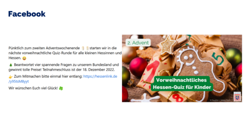 Facebook-Post von Samstag, 3. Dezember 2022 um 09:01