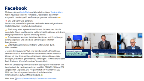 Facebook-Post von Montag, 5. Dezember 2022 um 12:46