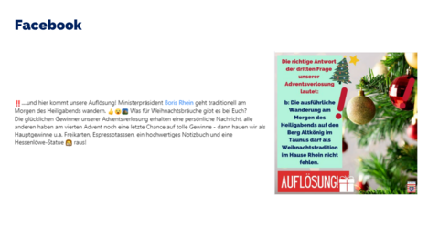 Facebook-Post von Montag, 12. Dezember 2022