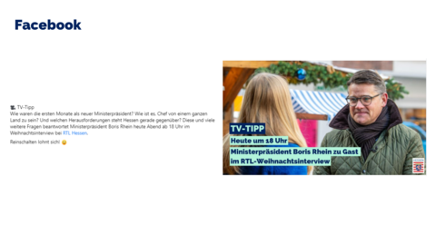 Facebook-Post von Donnerstag, 15. Dezember 2022