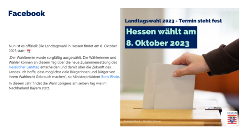 Facebook-Post von Dienstag, 17. Januar 2023 um 10:12