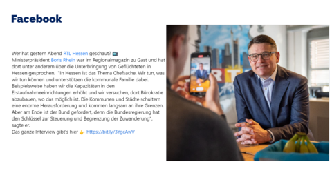 Facebook-Post von Donnerstag, 9. Februar 2023 um 13:27