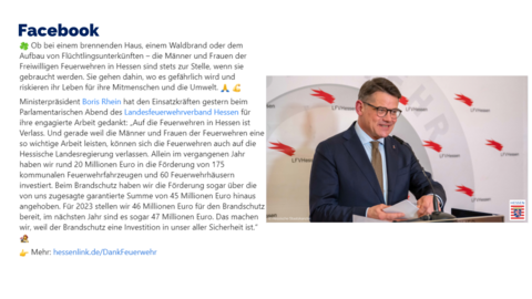 Facebook-Post von Donnerstag, 16. Februar 2023 um 17:33