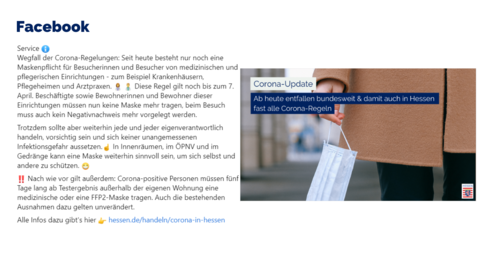 Facebook-Post von Mittwoch, 1. März 2023 um 19:02