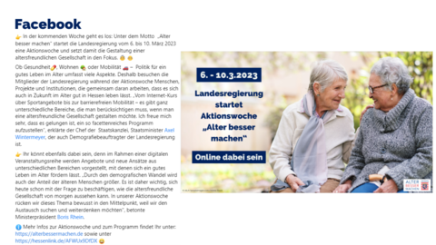 Facebook-Post von Freitag, 3. März 2023 um 16:45