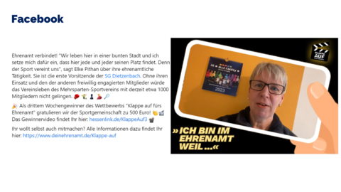 Facebook-Post von Mittwoch, 22. März 2023 um 09:00