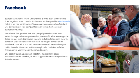 Facebook-Post vom 02.05.2023