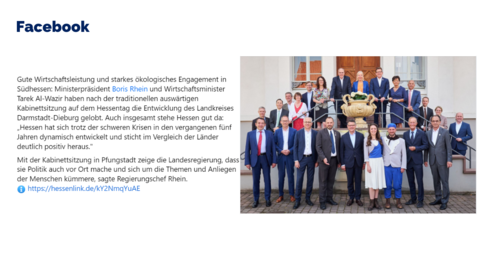 Facebook-Post vom 09. Juni 2023