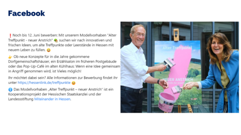 Facebook-Post vom 10. Juni 2023
