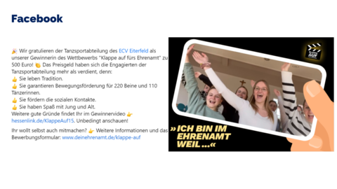 Facebook-Post vom 11. Juni 2023
