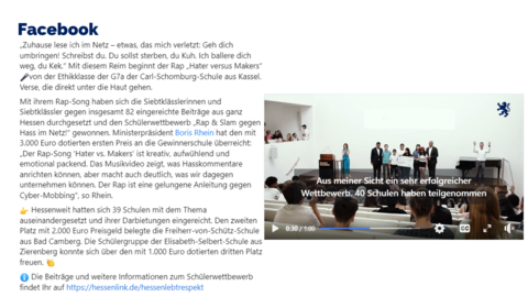 Facebook-Post vom 14.06.2023