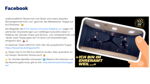 Facebook-Post vom 02. Juli 2023