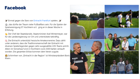 Facebook-Post vom 08. Juli 2023