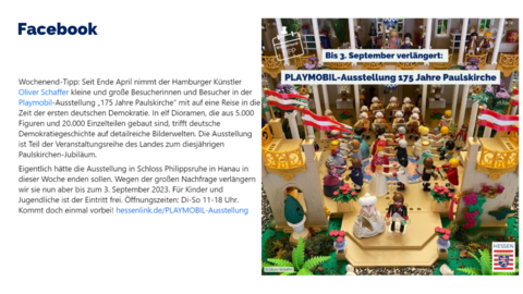 Facebook-Post von Freitag, 14. Juli 2023