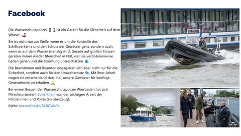 Facebook-Post vom 8. August 2023