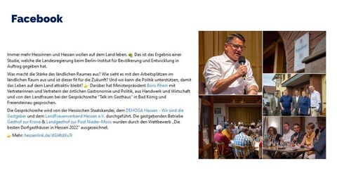 Facebook-Post vom 23. August 2023