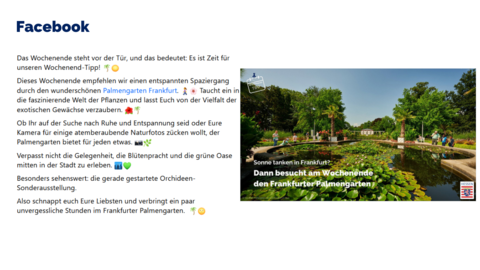 Facebook-Post vom 06. Oktober 2023