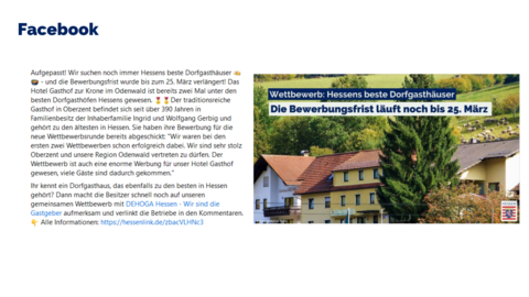 Facebook-Post vom 8. März 2024