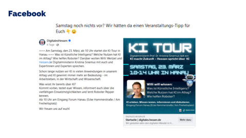 Facebookpost vom 18.März.2024