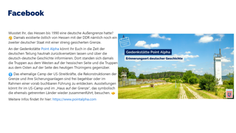 Facebook-Post vom 12. April 2024