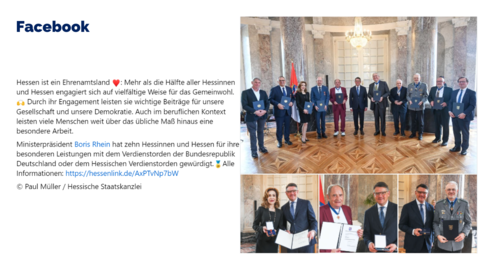 Facebook-Post vom 20. April 2024