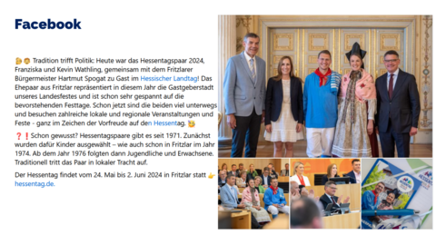 Facebook-Post von Dienstag, 14. Mai 2024 um 17:07