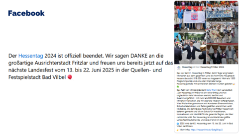 Facebook-Post von Sonntag, 2. Juni 2024 um 17:53