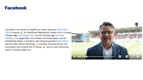 Facebook-Post vom 17. Juni 2024