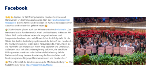 Facebook-Post vom 10. Februar 2025