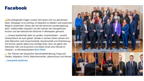 Facebook Post vom 15. November 2024