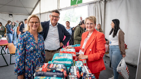 Ministerpräsident Rhein beim Drillingstreffen 2025